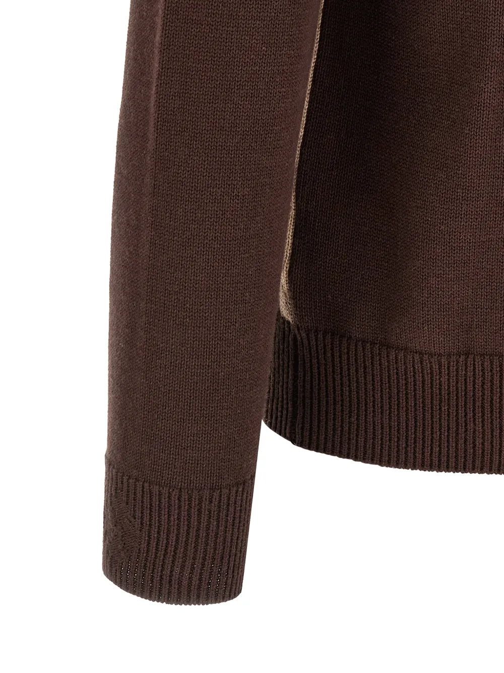 Ballantyne Trui met argyle jacquard Bruin