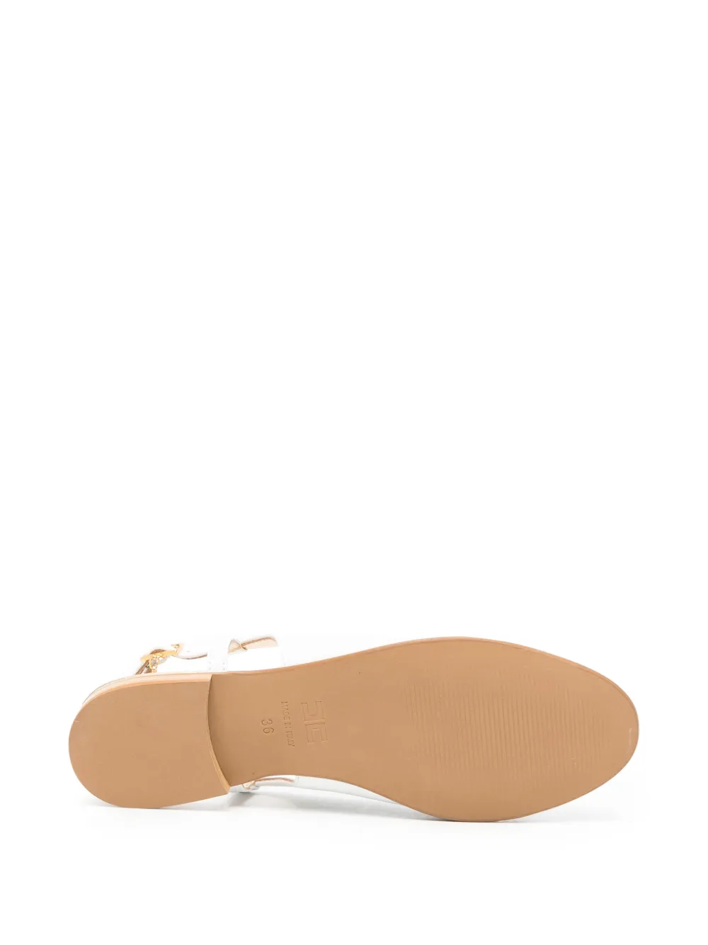 Elisabetta Franchi Kids Platte pumps met logodetail Wit