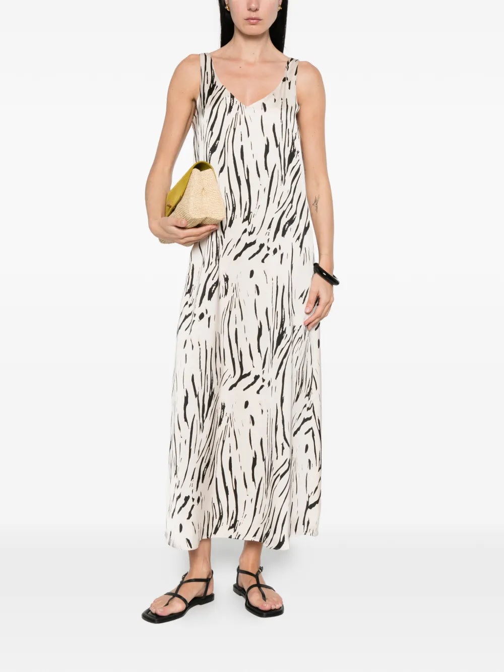 Pennyblack Midi-jurk met print Beige