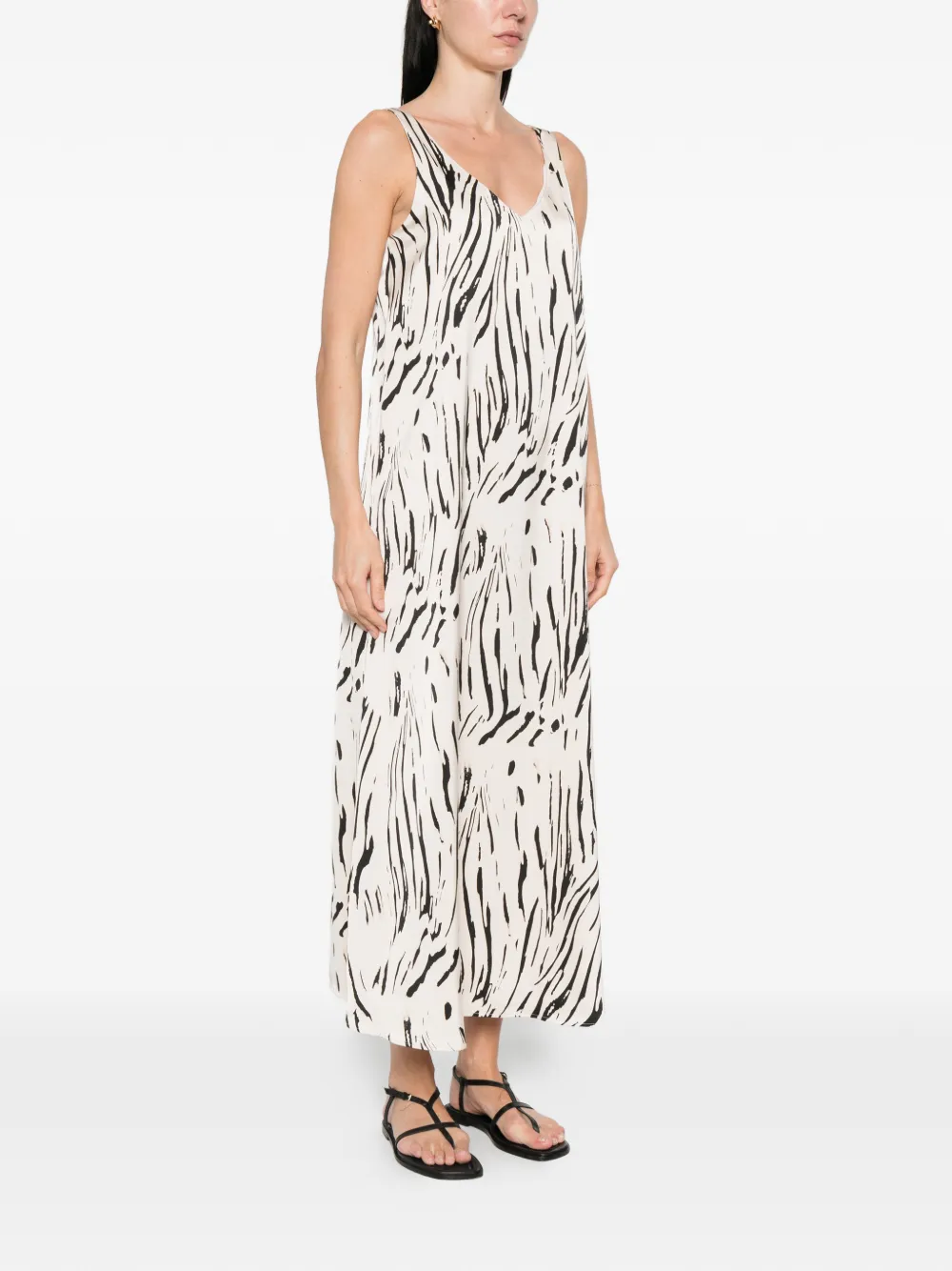 Pennyblack Midi-jurk met print Beige