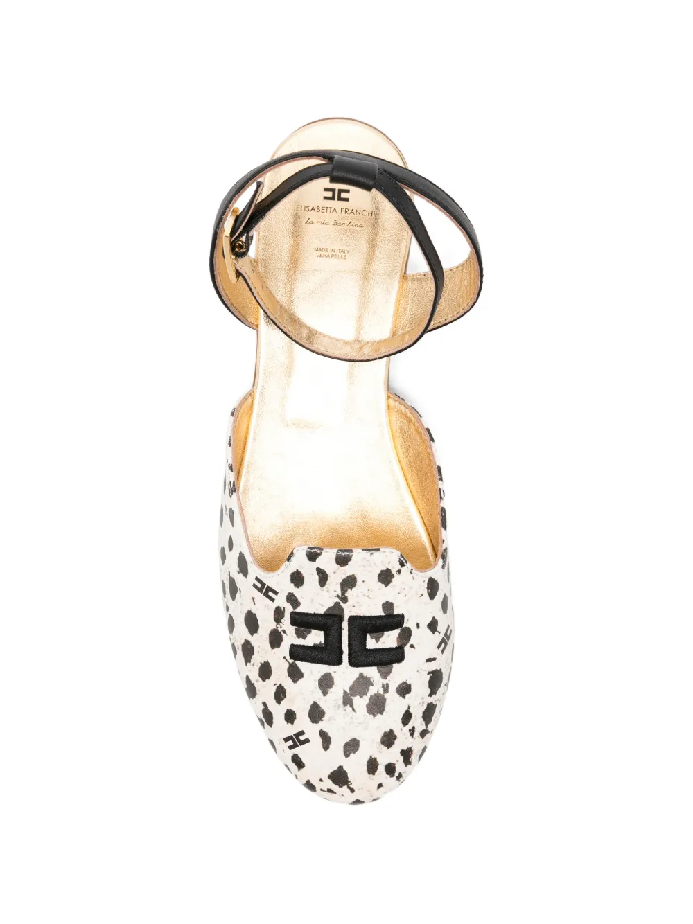 Elisabetta Franchi Kids Pumps met enkelbandje Beige