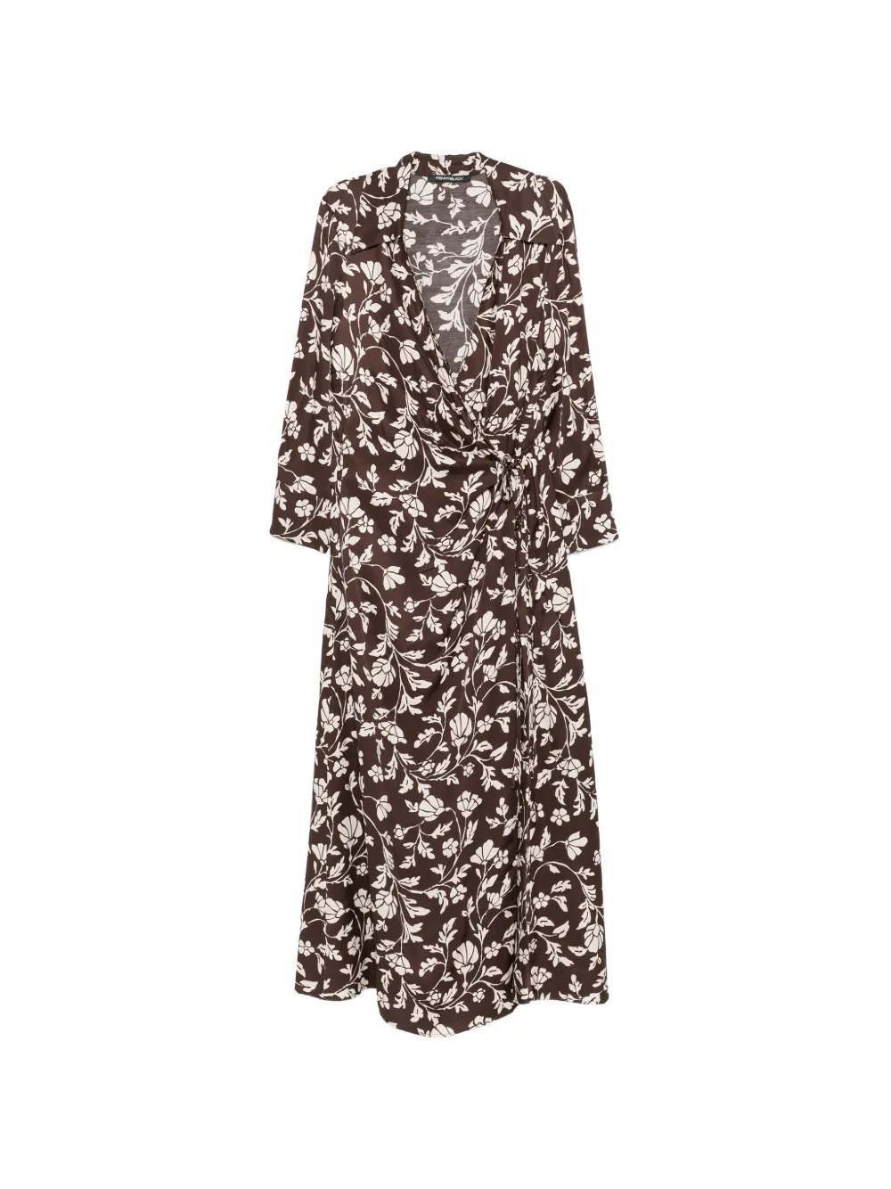 Pennyblack floral-print midi dress - Marrone