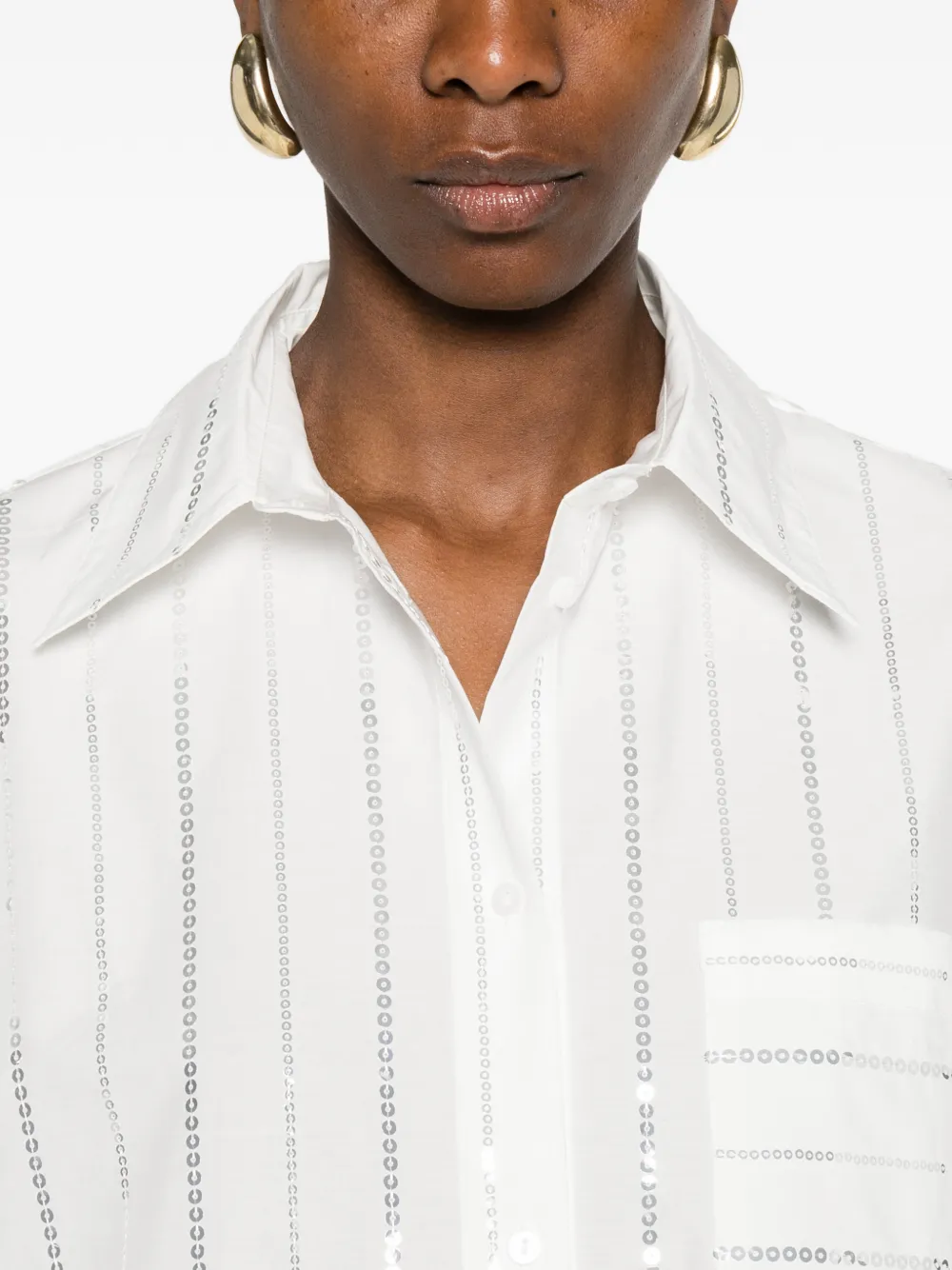 Pennyblack blouse met borstzak Wit