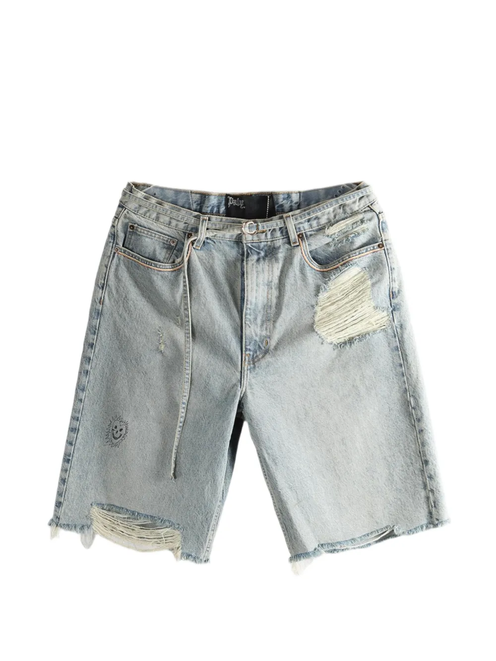 PALY HOLLYWOOD distressed shorts - Blau