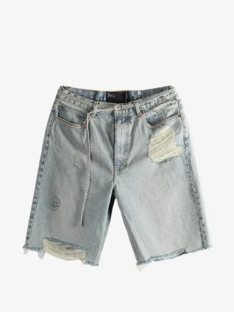 Paly Good Good Times distressed denim shorts