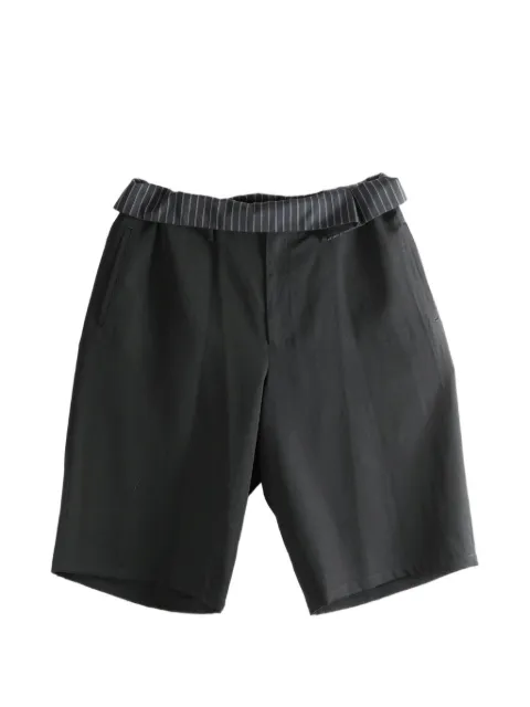 Yohji Yamamoto cropped bukser med stribet linning