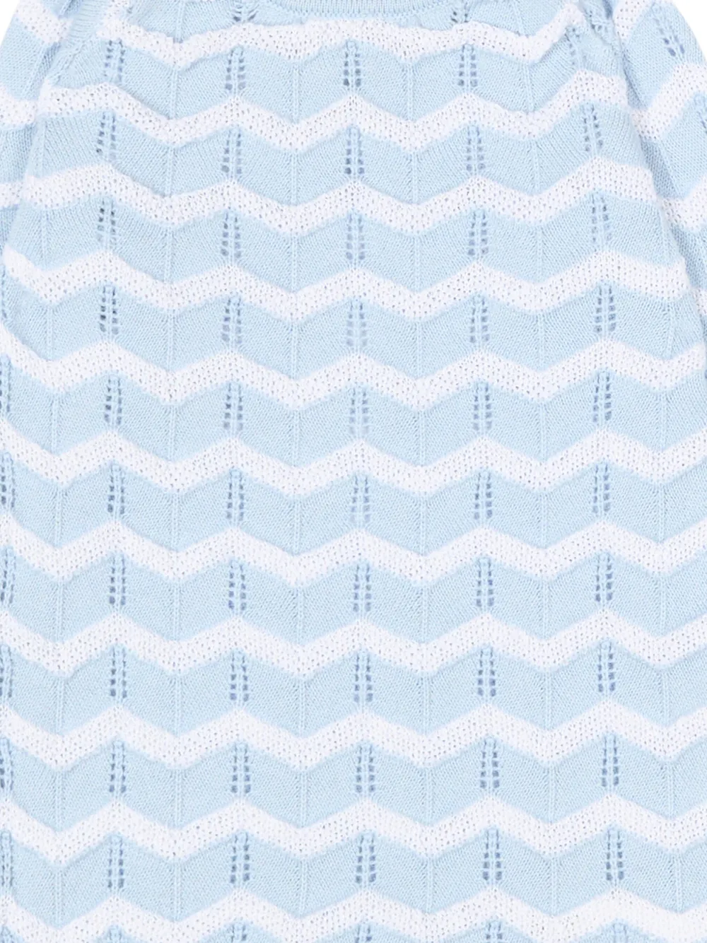  Gensami Kids Chevron-patterned Romper - Blue 