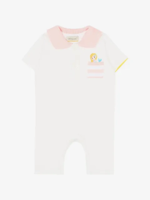 Gensami kids embroidered-mermaid romper