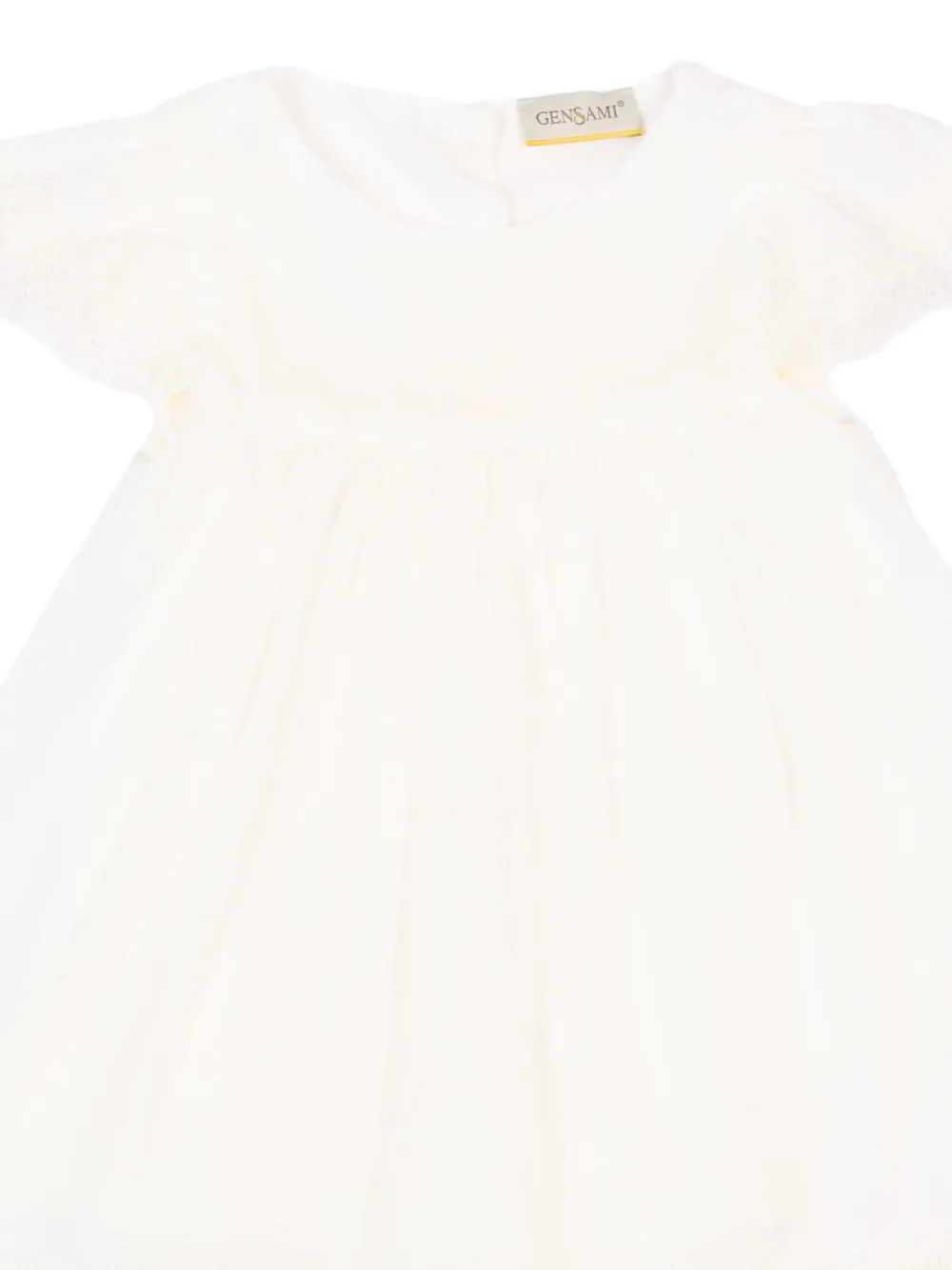 Lace-Detail Short-Sleeve Dress