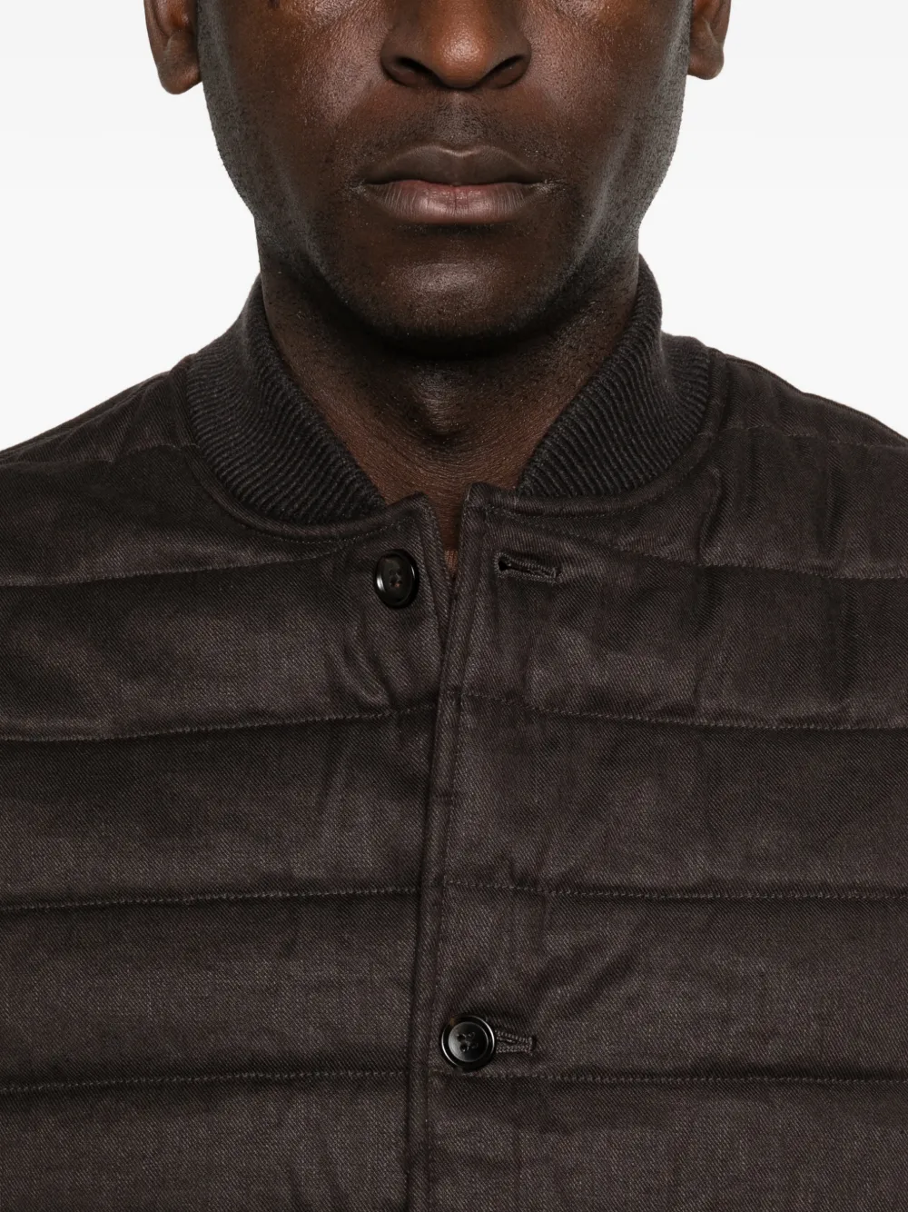 Profuomo Gewatteerde bodywarmer Bruin