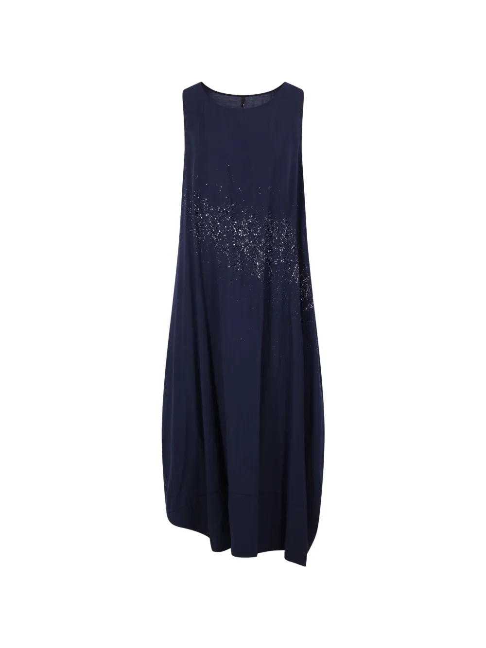 Maria Calderara paint-splatter sleeveless dress - Blu