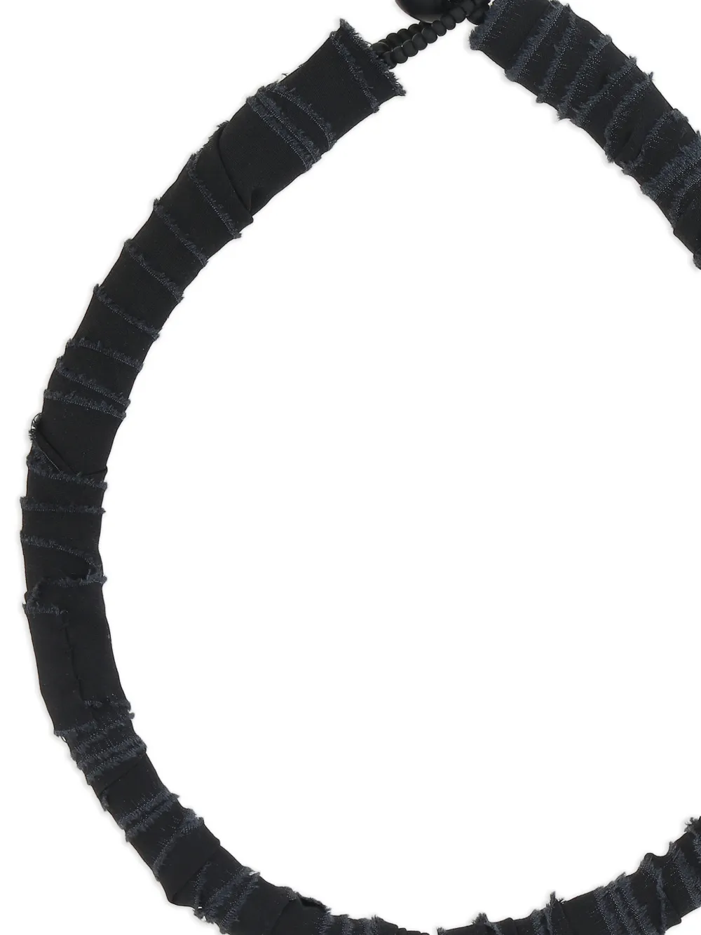  Maria Calderara Fringed Necklace - Black 