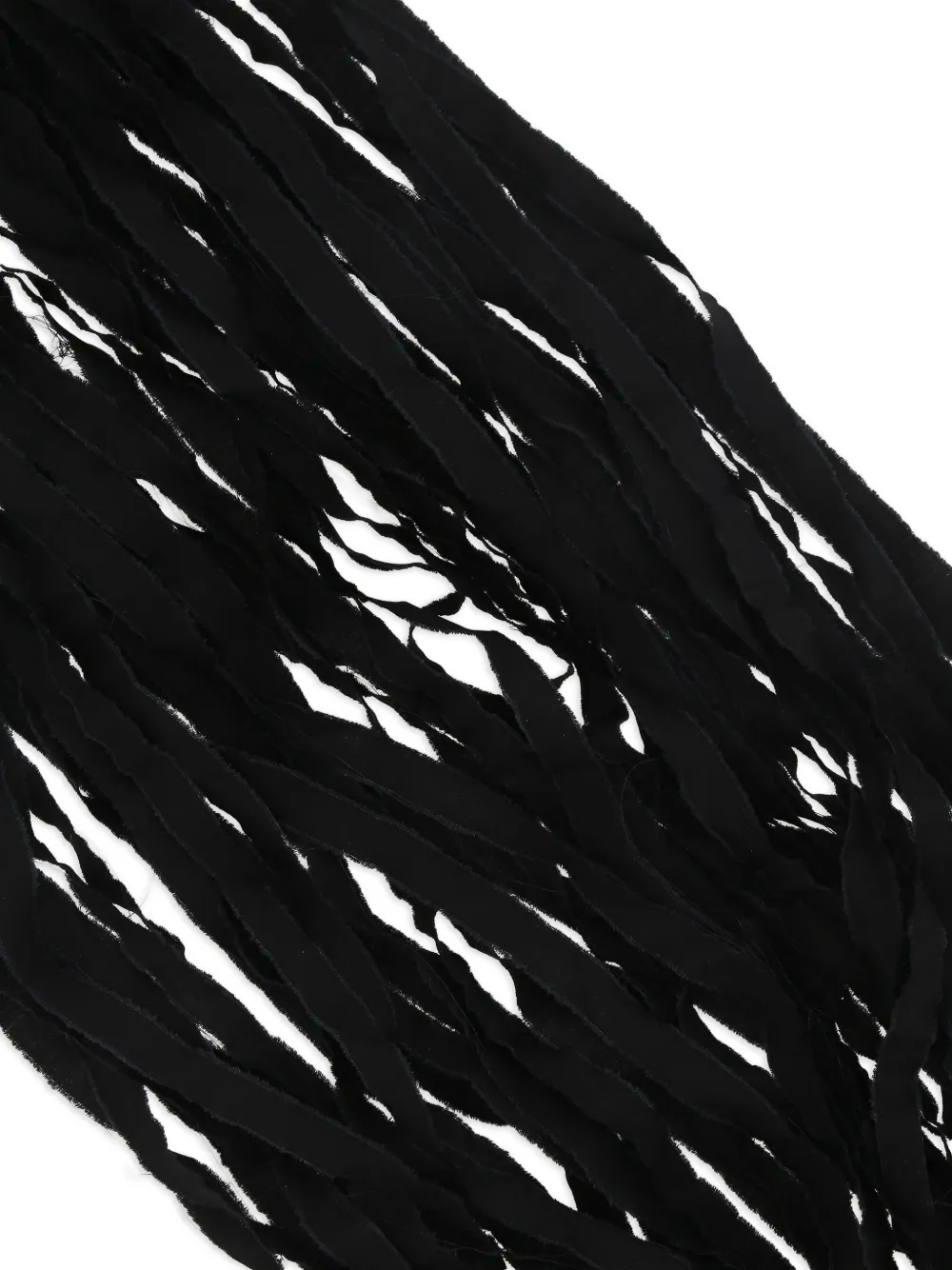  Maria Calderara Fringed Necklace - Black 