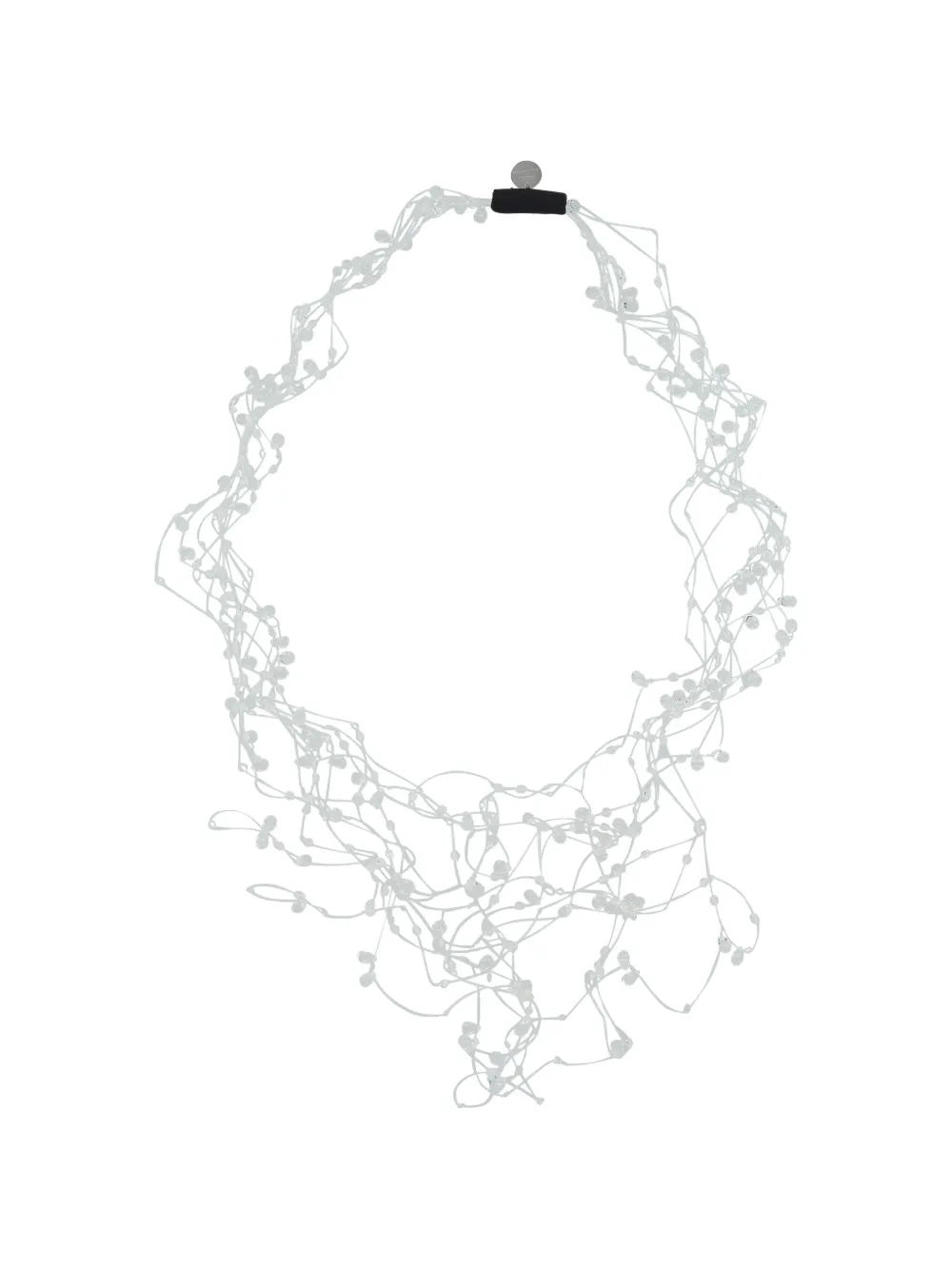 Maria Calderara beaded necklace - Bianco