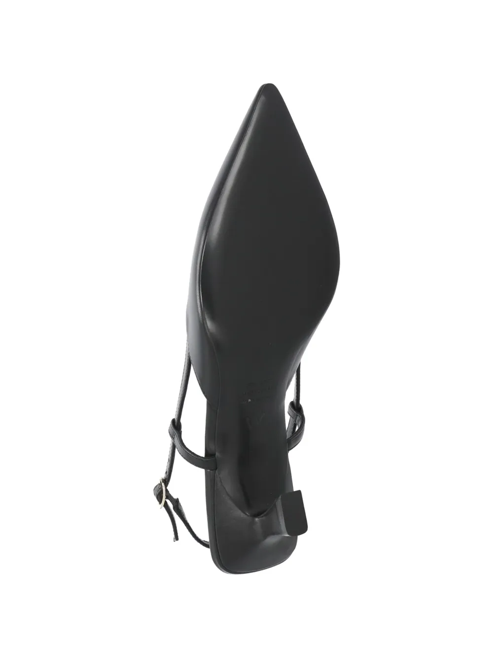 Stuart Weitzman Vinnie 50 leren slingback pumps Zwart