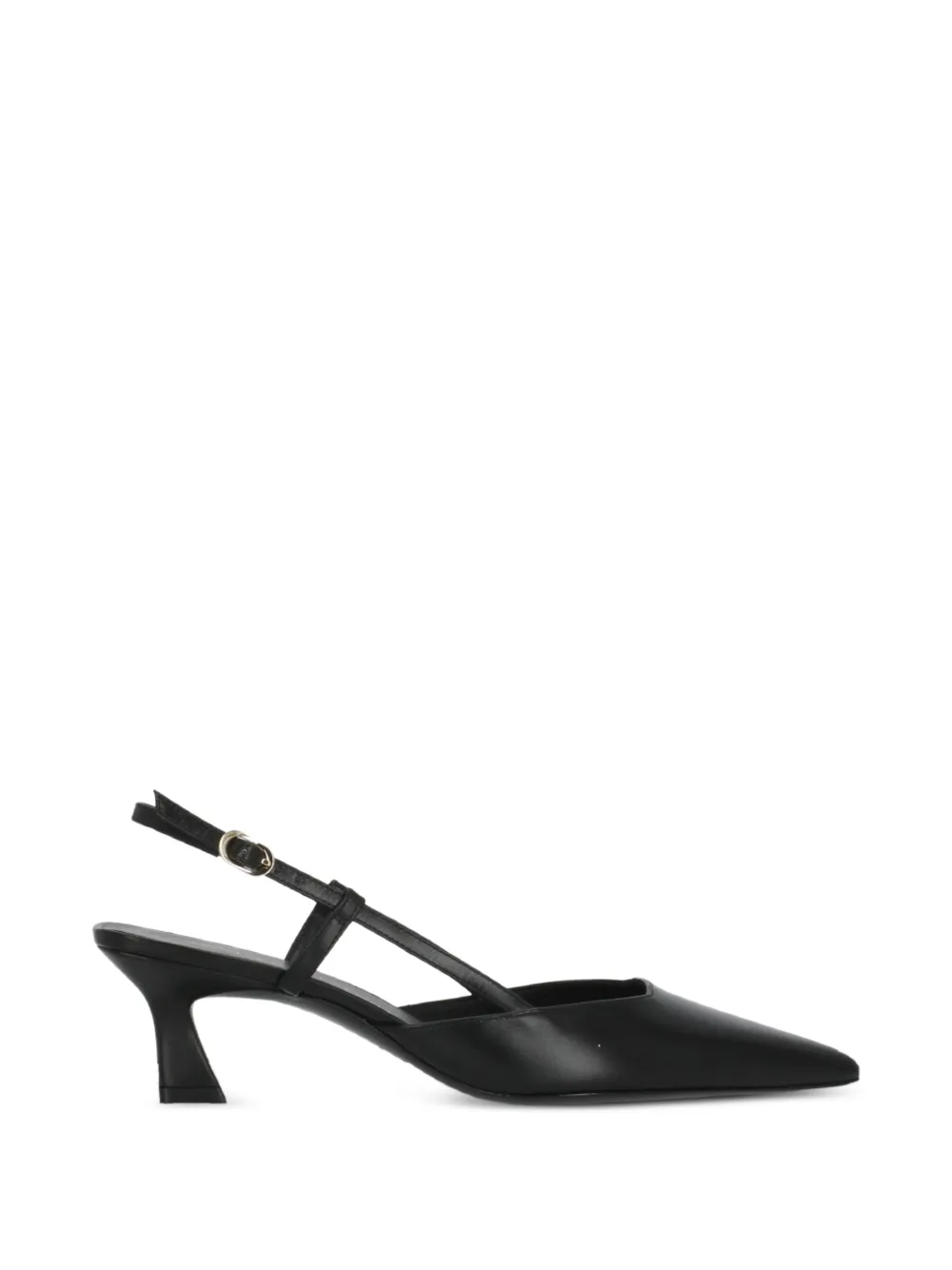 Stuart Weitzman Vinnie 50 leren slingback pumps Zwart