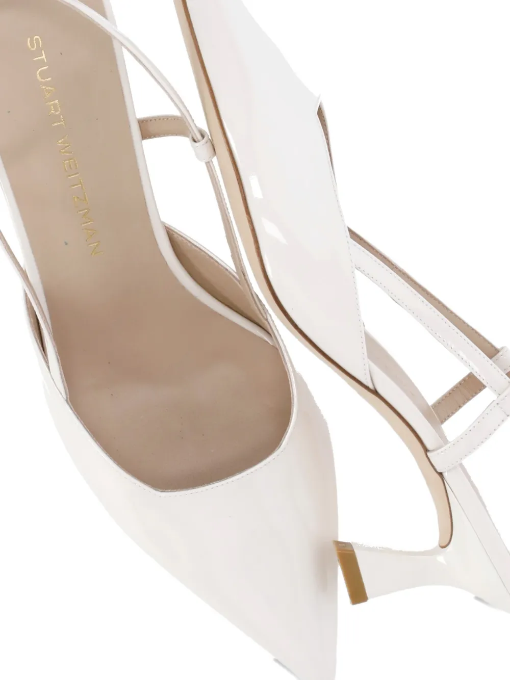 Stuart Weitzman Vinnie 50 slingback pumps Wit