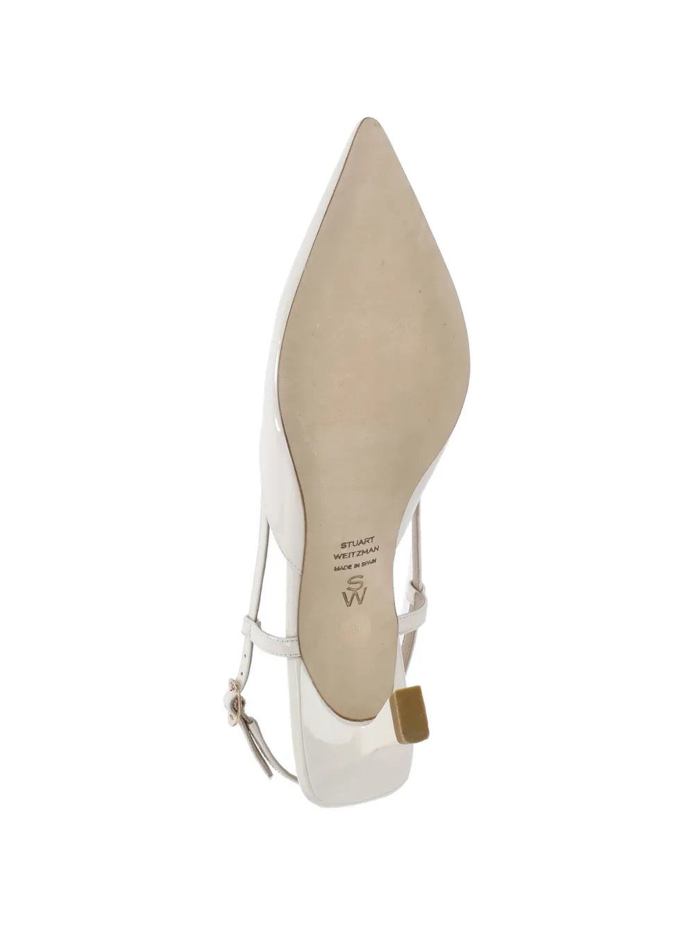 Stuart Weitzman Vinnie 50 slingback pumps Wit