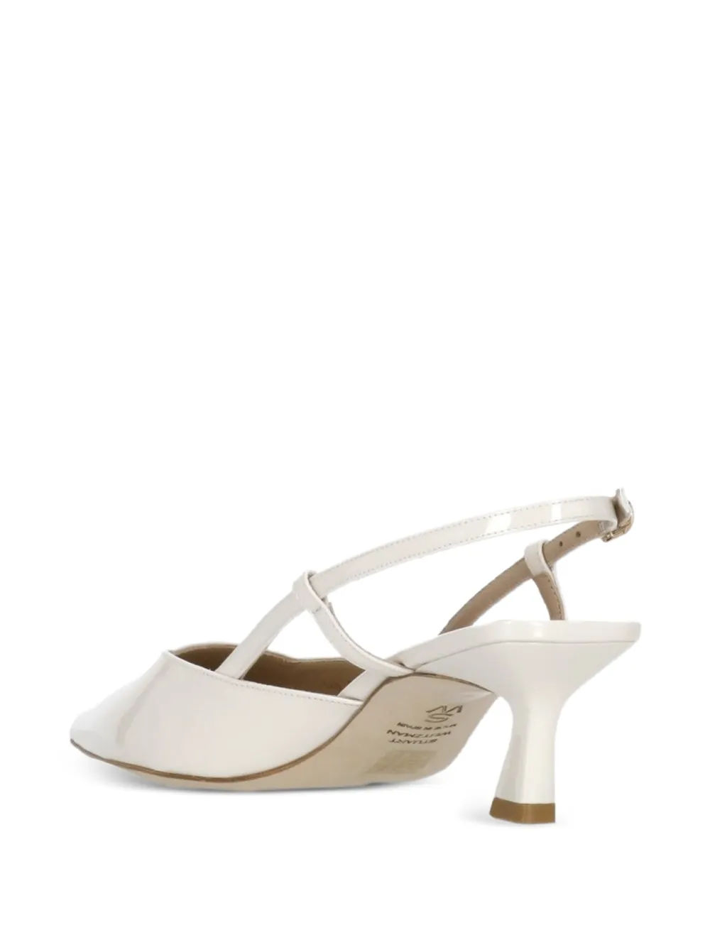  Stuart Weitzman Vinnie 50 Slingback Pumps - White 