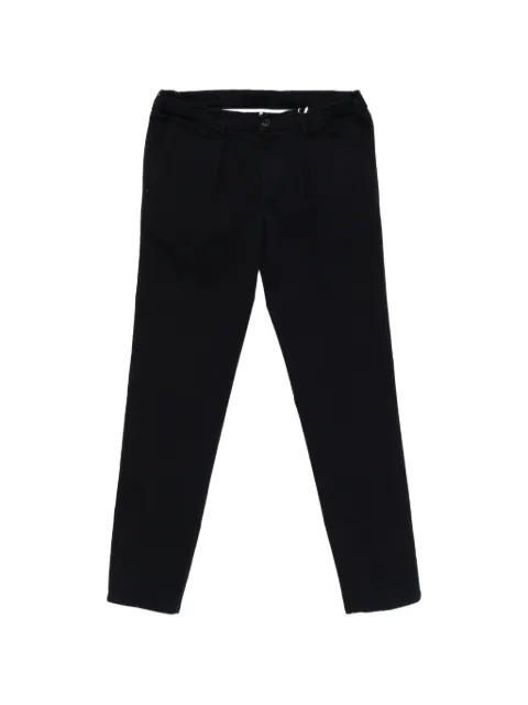 Profuomo pleated elasticated-waistband trousers