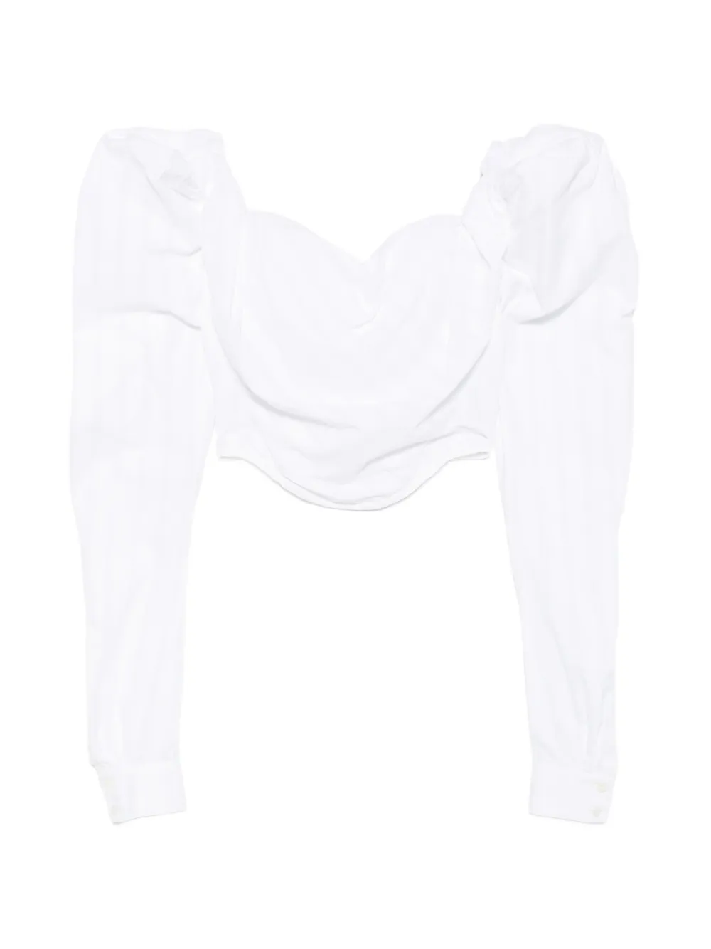 Vivienne Westwood Sunday puff-sleeve corset top - White