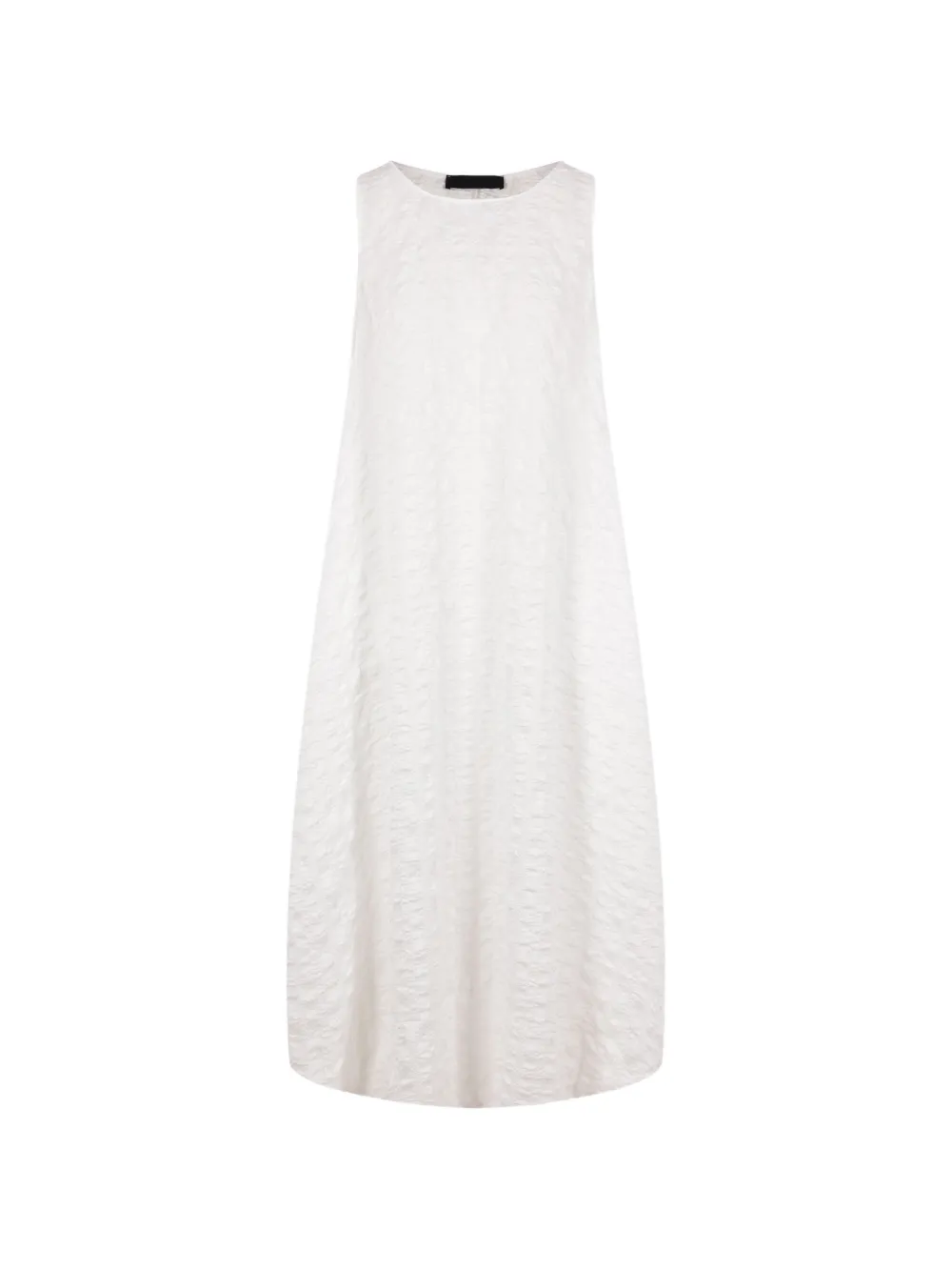 Maria Calderara crinkled-effect sleeveless dress - Bianco