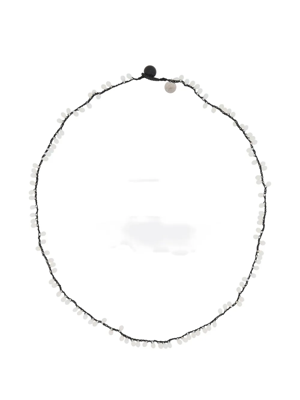 Maria Calderara beaded necklace - Nero