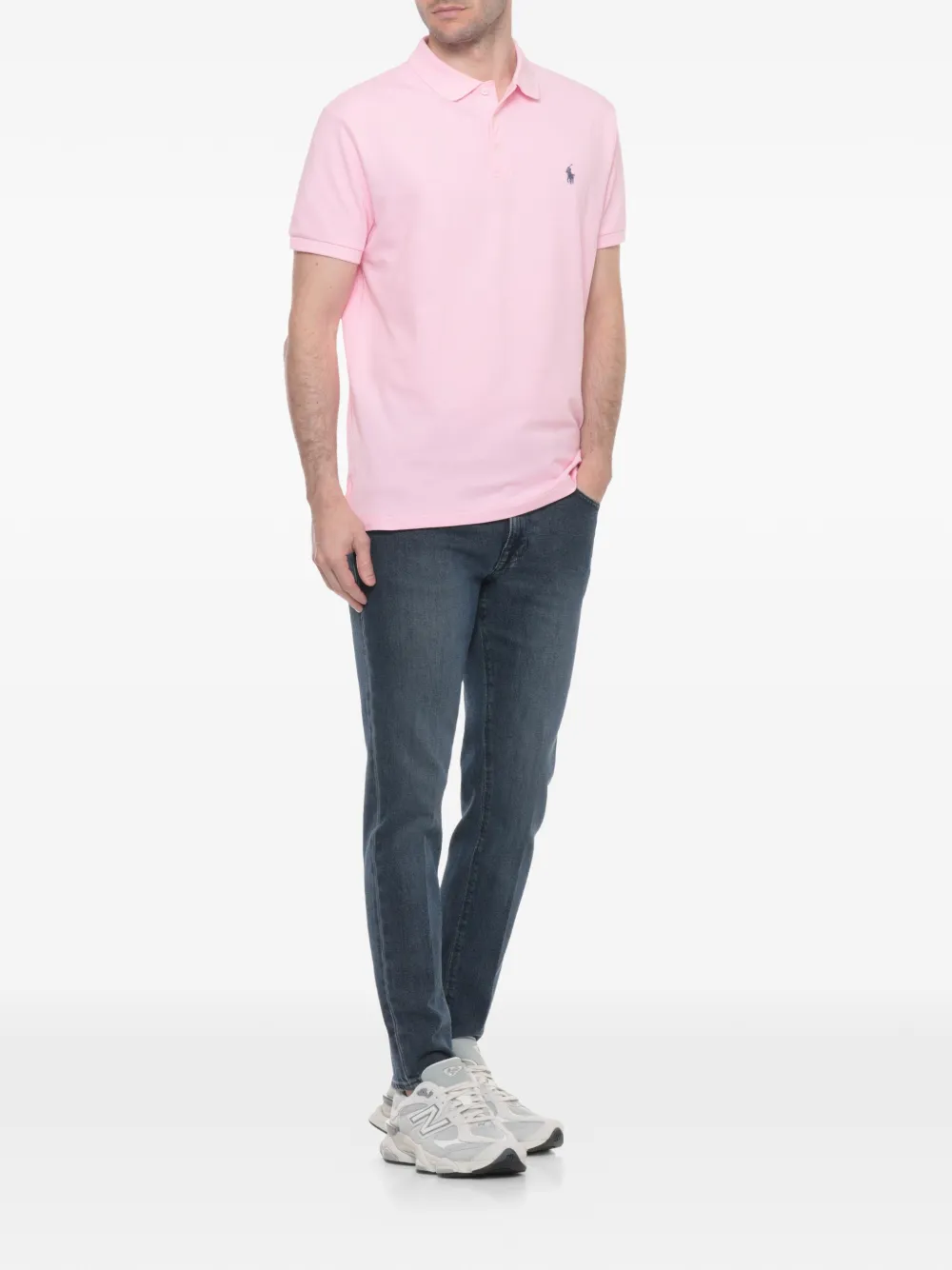 Polo Ralph Lauren Poloshirt met geborduurd logo Roze