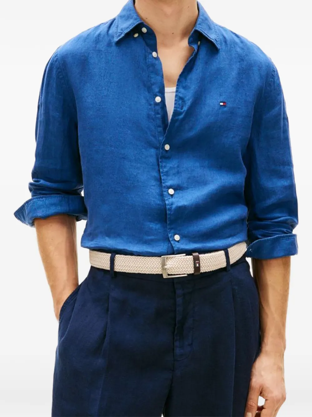  Tommy Hilfiger Buttoned Shirt - Blue 