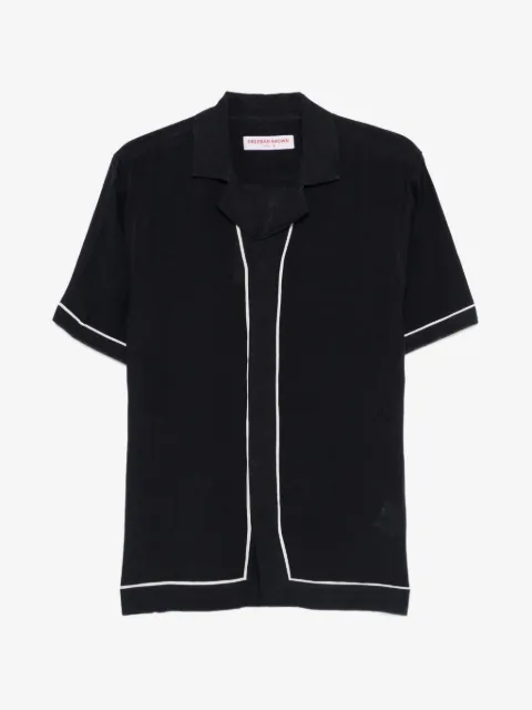 Orlebar Brown short-sleeve piped shirt