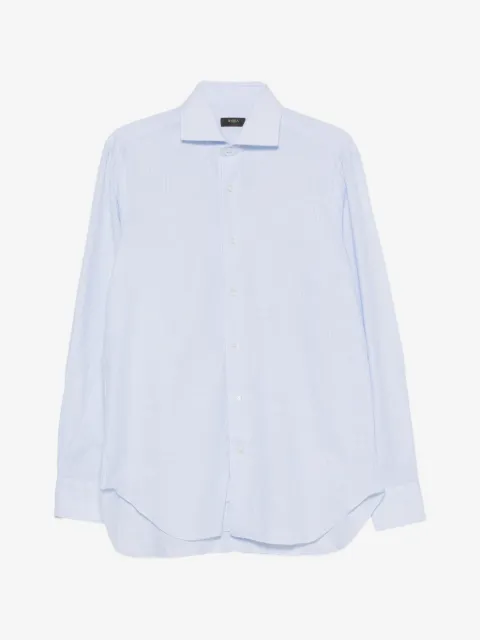 Barba camisa con rayas estampadas