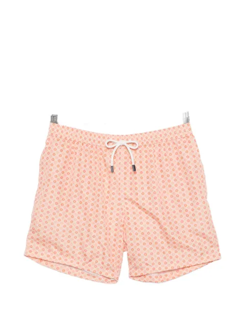 Barba floral-print drawstring swim shorts