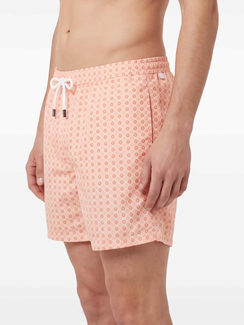 Barba Zwembroek met bloemenprint Oranje