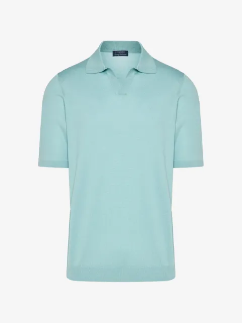 Barba open-collar T-shirt 