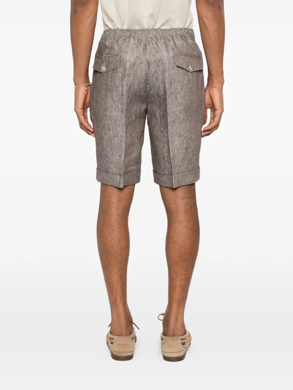 Barba Shorts met trekkoord Beige