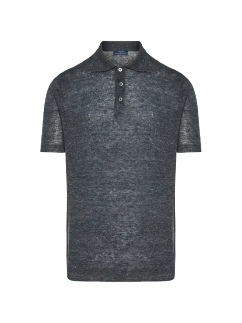 Barba short-sleeve knit polo shirt