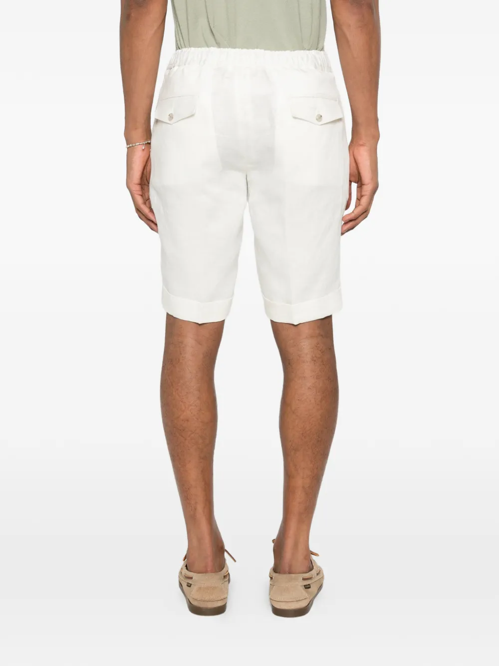 Barba Shorts met trekkoord Wit