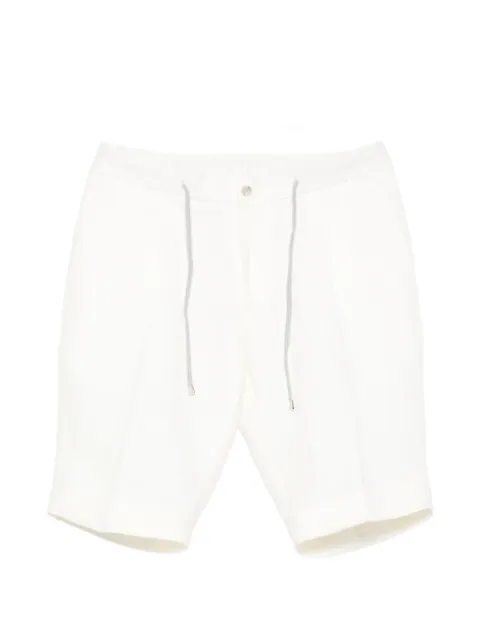 Barba drawstring pleated shorts