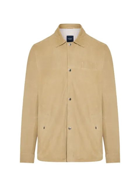 Barba button suede jacket