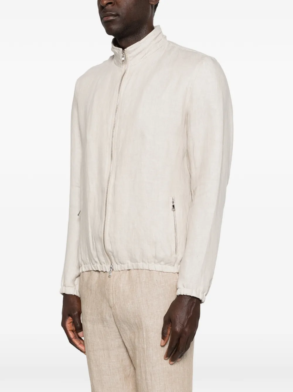 Barba Shorts met trekkoord Beige
