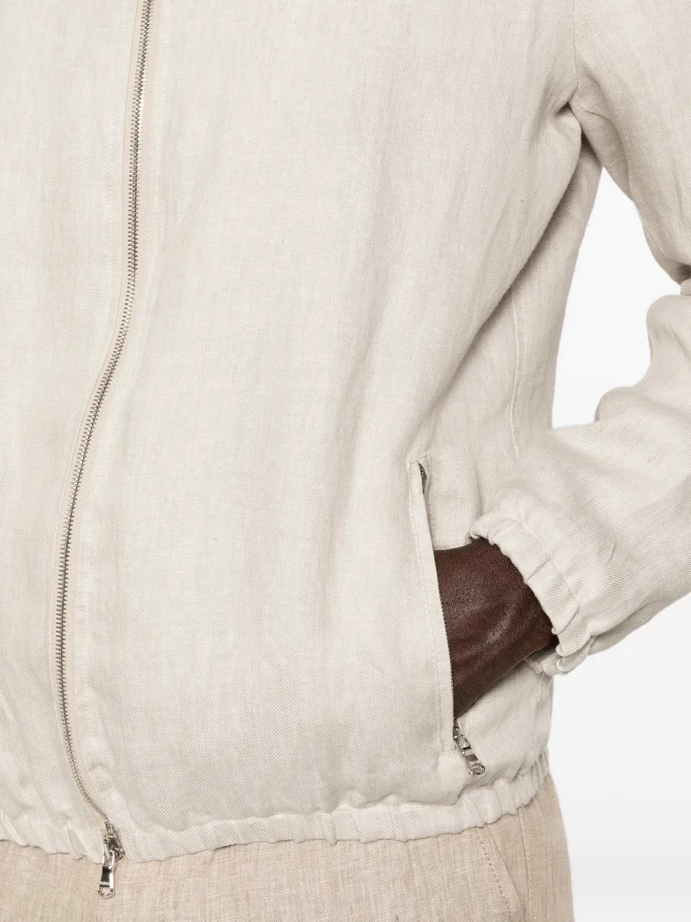Barba Shorts met trekkoord Beige