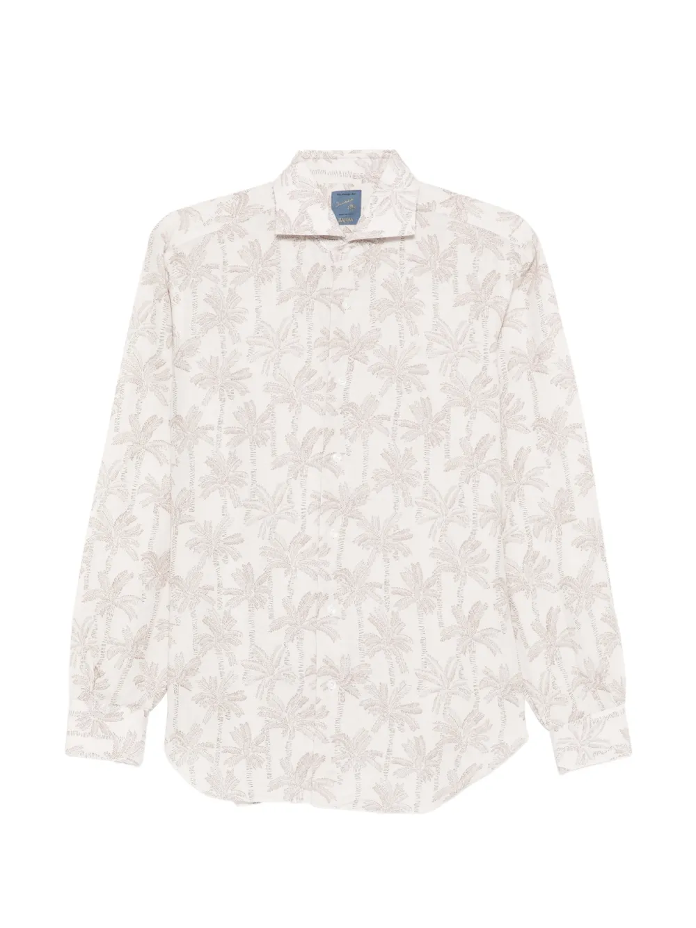 Barba palm tree-print shirt - Toni neutri