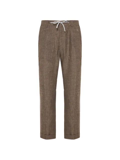 Barba drawstring-fastening trousers