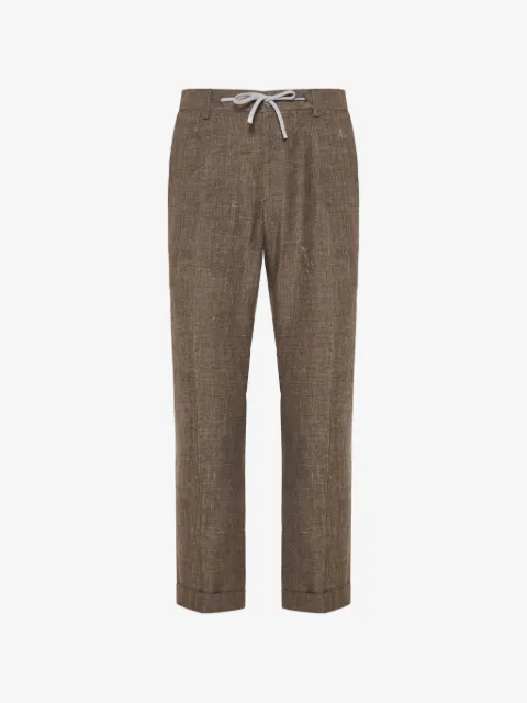 Barba drawstring-fastening trousers