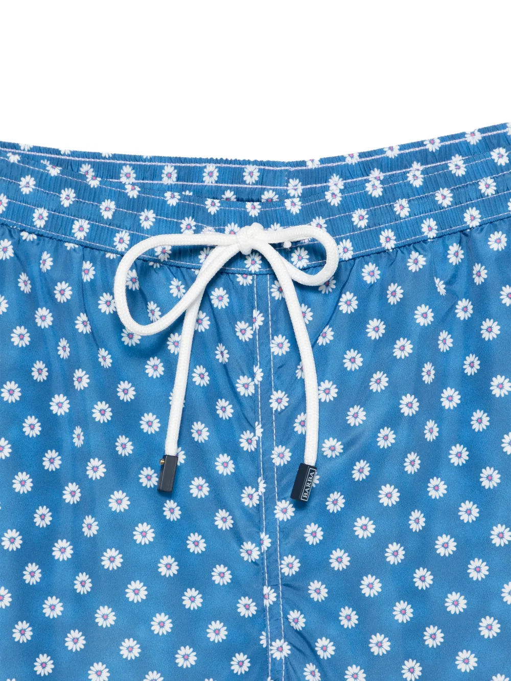 Barba Zwembroek met bloemenprint Blauw