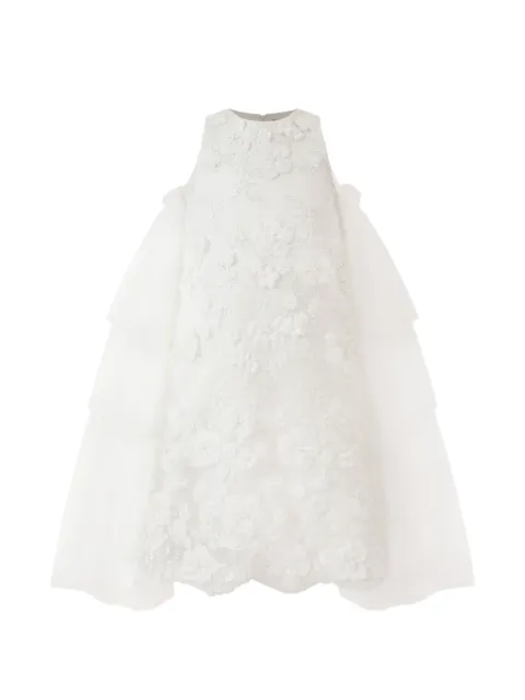 Tulleen Zeloria floral appliqués layered dress