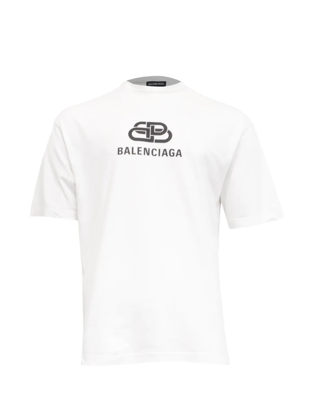 Balenciaga Pre-Owned logo-print cotton T-shirt - Bianco