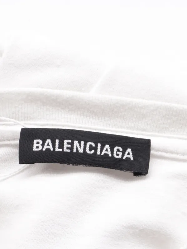 Balenciaga Pre-Owned logo-print Cotton T-shirt | White | FARFETCH