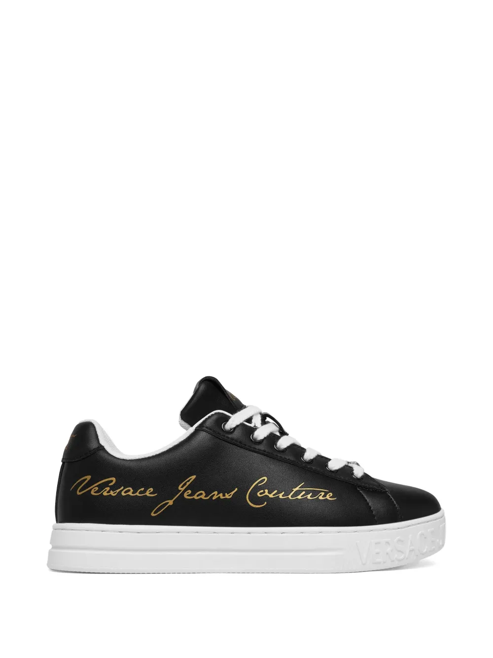 Versace Jeans Couture Sneakers met logo Zwart