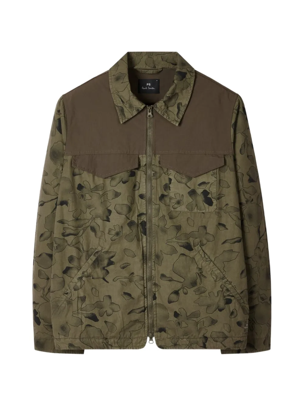 PS Paul Smith Jack met bloemenprint en kraag Groen